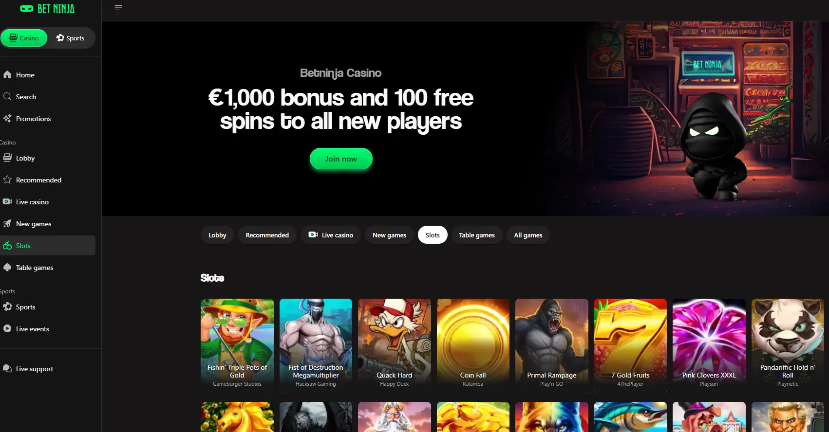 BetNinja Casino